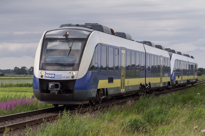 Een LINT van de eerste generatie in dienst op de Duitse NordWest Bahn. (Rechten: Joachim Kohler)