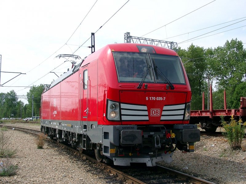 Een Vectron van de DB Cargo die in Polen wordt ingezet (niet de duizendste locomotief) (Foto: Andreas Nagel)