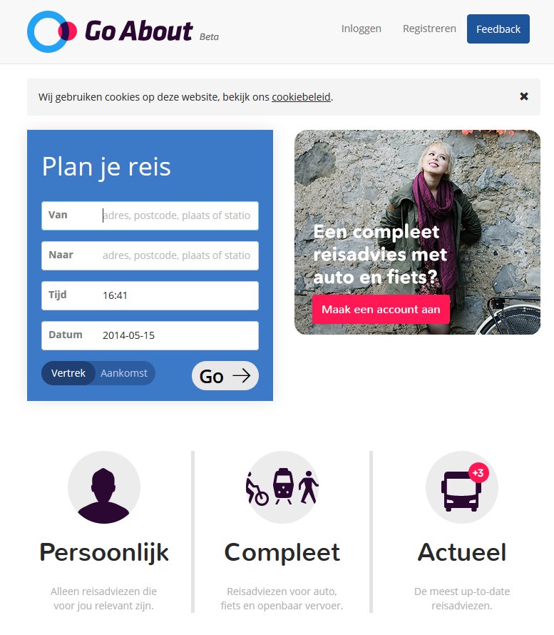 "Nieuwe reisplanner GoAbout is actueel"