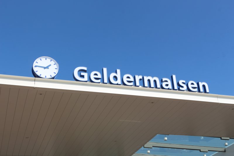 Het station van Geldermalsen is donderdag officieel geopend. (Foto: Copyright Treinenweb.nl)