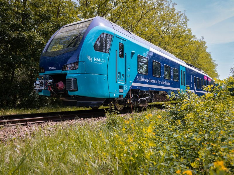 De Flirt Akku voor de Duitse vervoerder NAH.sh. (Foto: Stadler)