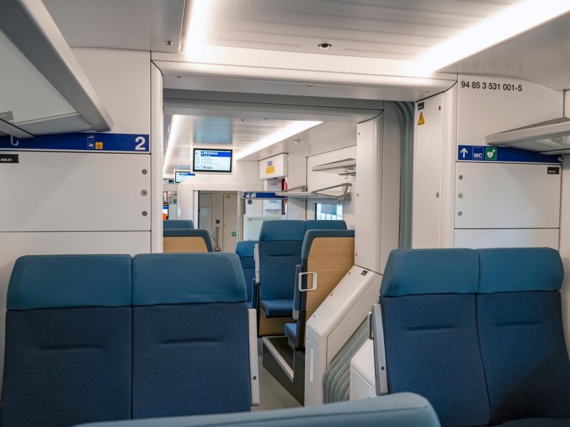 De trein heeft een comfortabel interieur. (Foto: SBB)