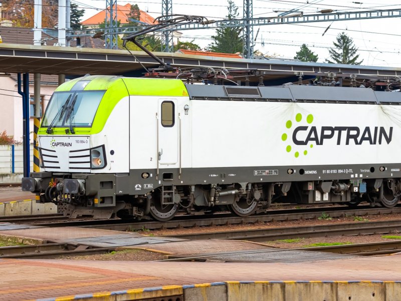 Een Vectron-locomotief van Captrain. (Foto: Thomas Naas)
