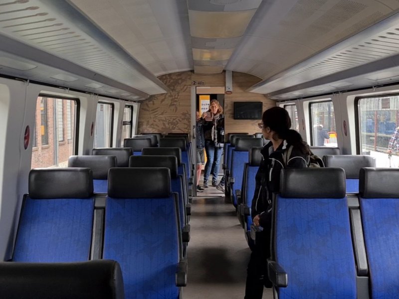 De tweede klas van de trein. (Foto: Treinenweb)