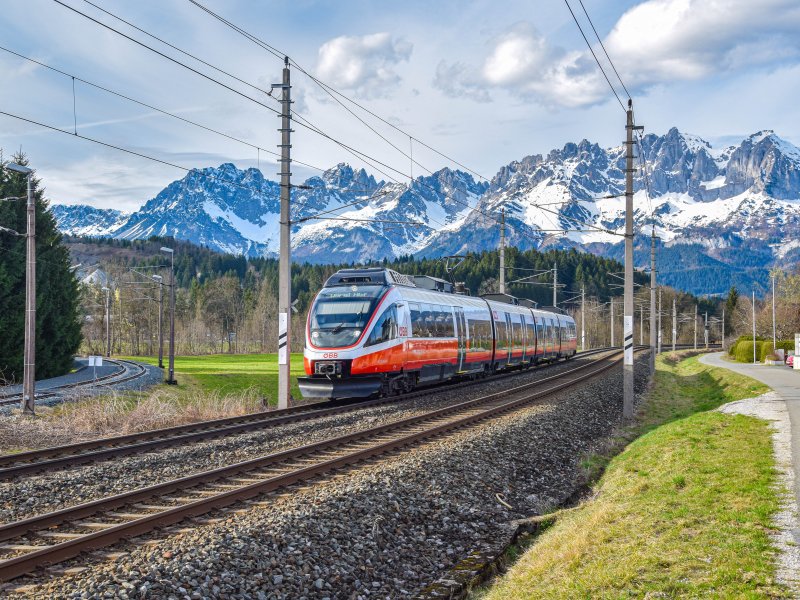 Een Cityjet van de BB op het Oostenrijkse spoor. (Foto: BB / Florian Pirnbacher)