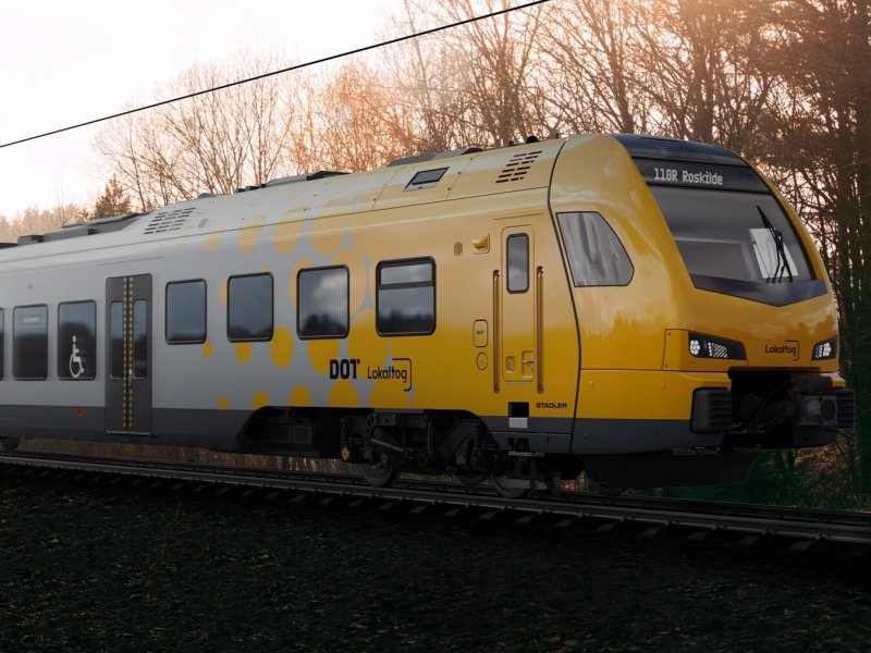 Een impressie van de toekomstige treinen voor Lokaltog. (Foto: Stadler Rail)