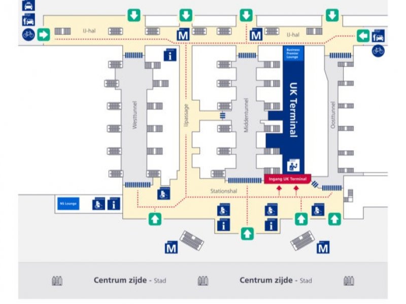 De locatie waar de nieuwe UK Terminal zich bevindt. (Foto: NS)