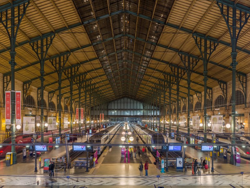 Het drukke station gare du Nord in Parijs. (Foto: David Iliff)